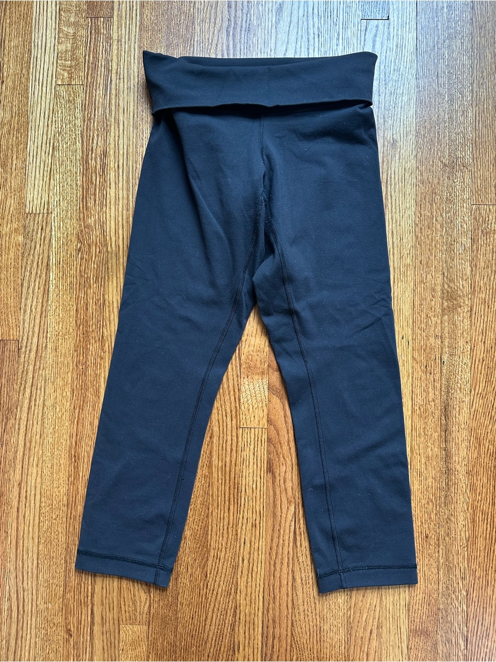lululemon Black Fold-Over Capris